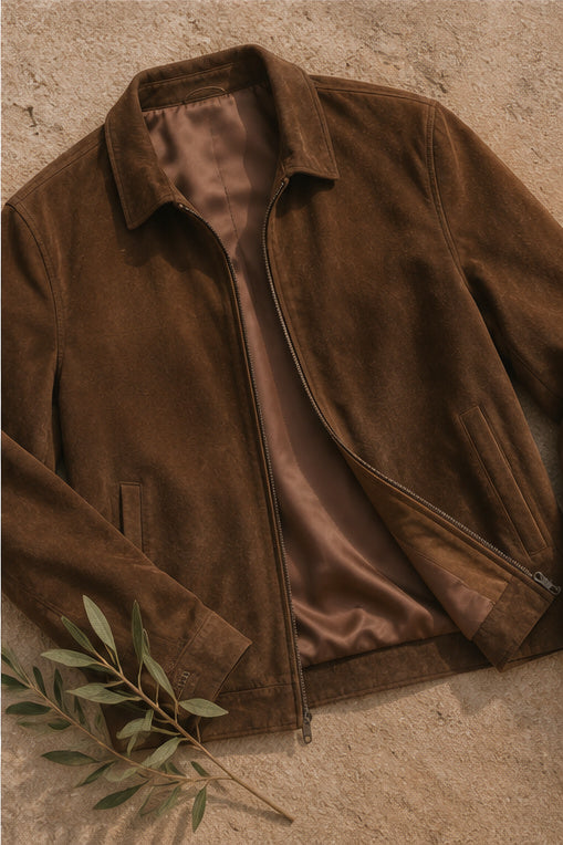 Veste en daim "Patina"