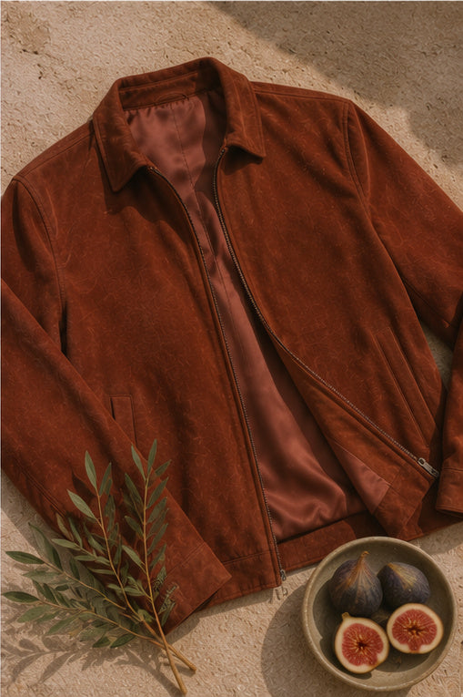 Veste en daim "Patina"