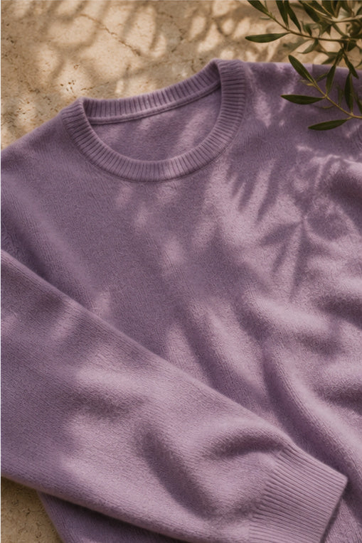 Pull col rond "Cachemire Grezzo"